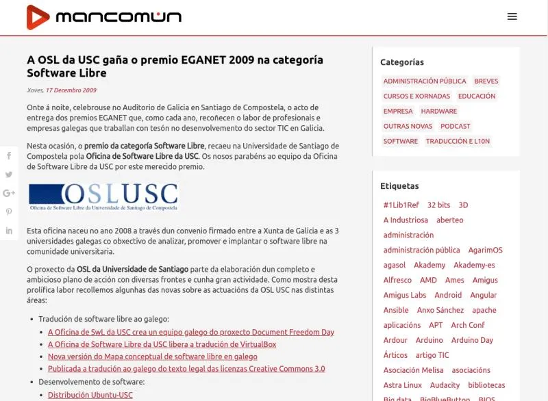The university's open source software lab