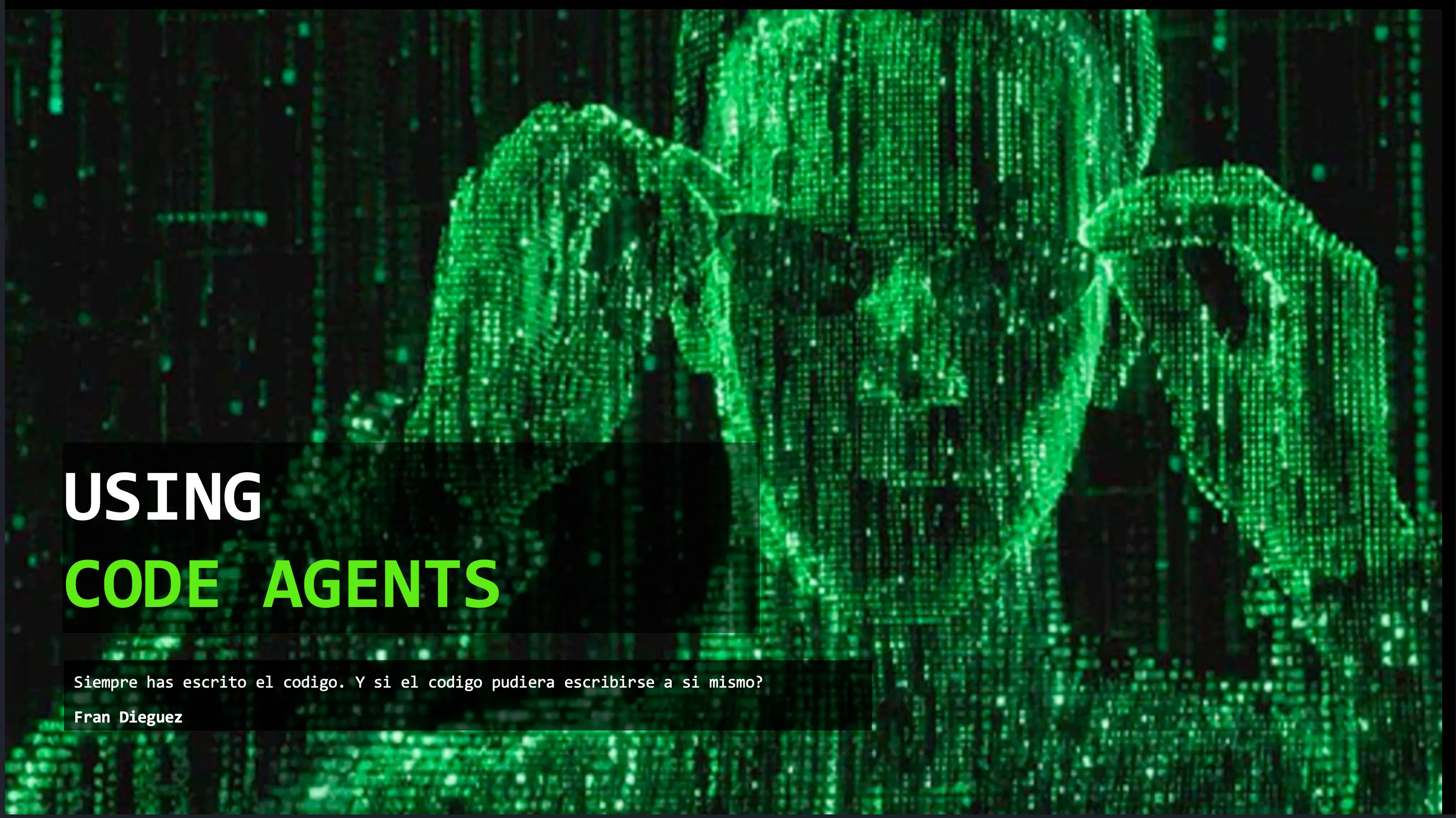 Slide from the Situm talk on code agents